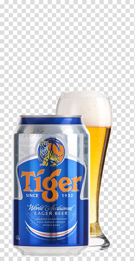 Lager Wheat beer Happoshu Singapore, Tiger beer transparent background PNG clipart