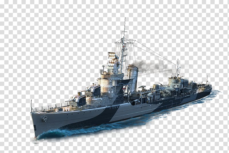 Guided missile destroyer World of Warships HMS Belfast Battlecruiser Armored cruiser, Ship transparent background PNG clipart