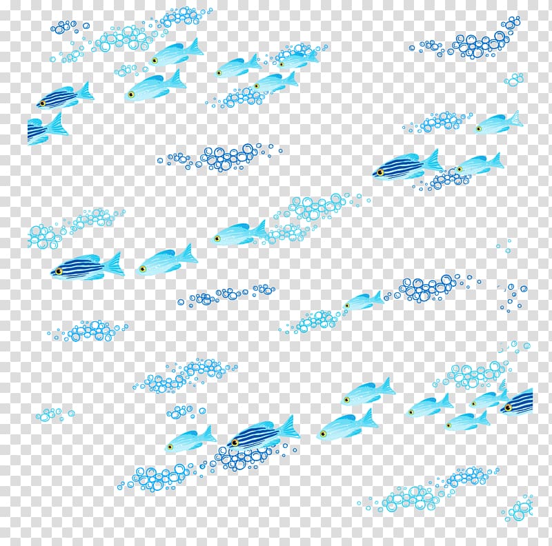 school of blue fish art, Sea Fish Euclidean , sea transparent background PNG clipart
