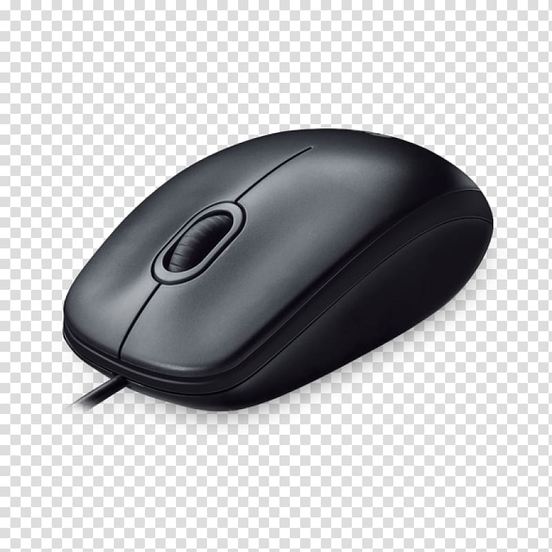 Computer mouse Logitech M100 Optical mouse Apple USB Mouse, Computer Mouse transparent background PNG clipart