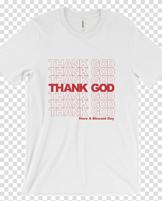 T-shirt Sleeve Hoodie Clothing, thank god transparent background PNG clipart