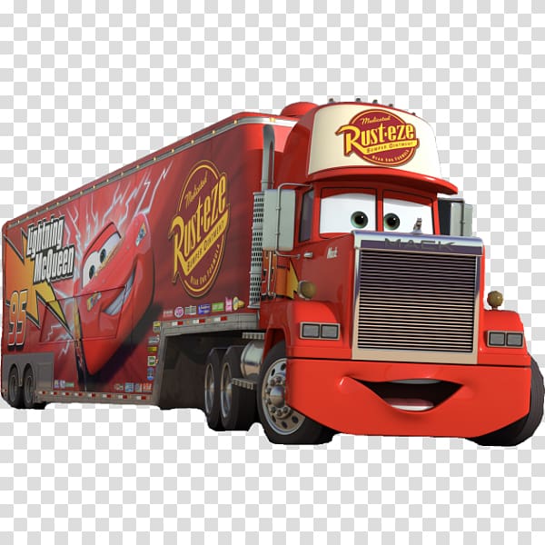 Mack Trucks Lightning McQueen Cars Mater, car transparent background PNG clipart