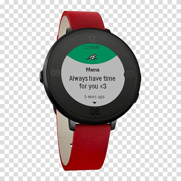 Pebble Time Round Smartwatch, watch transparent background PNG clipart