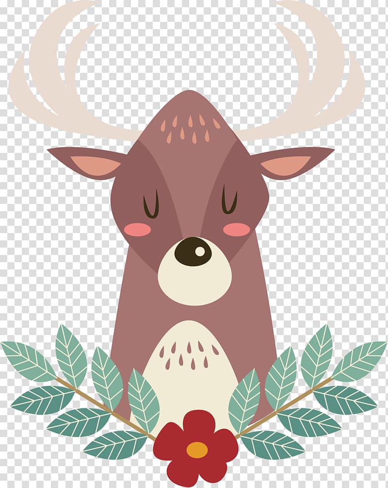 Deer Drawing Euclidean , hand-painted deer transparent background PNG clipart