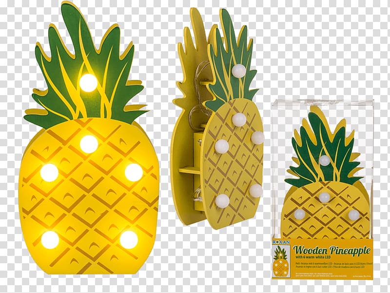 Pineapple LED lamp Light-emitting diode, home decoration materials transparent background PNG clipart