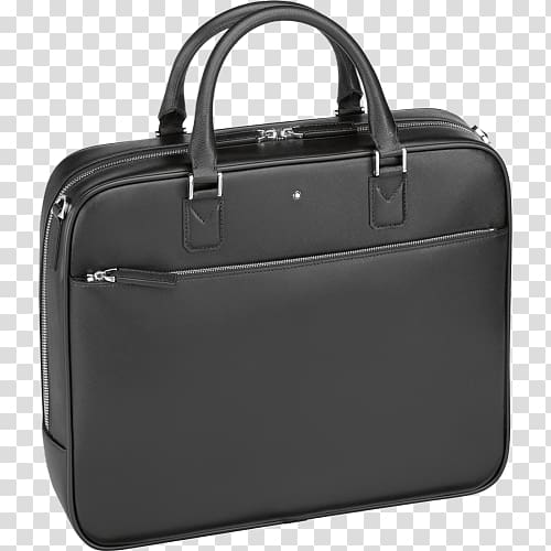 Montblanc Meisterstück Bag Briefcase Leather, laptop bag transparent background PNG clipart