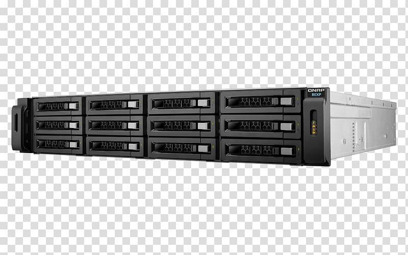 QNAP Systems, Inc. Network Storage Systems Serial ATA Computer Servers QNAP TS-EC1680U-I3-4G-R2 External, Computer transparent background PNG clipart