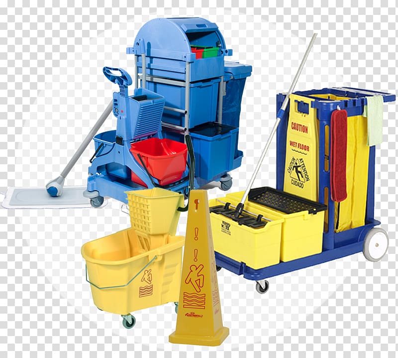 Janitor Mop bucket cart Vacuum cleaner Cleaning, facility maintenance transparent background PNG clipart