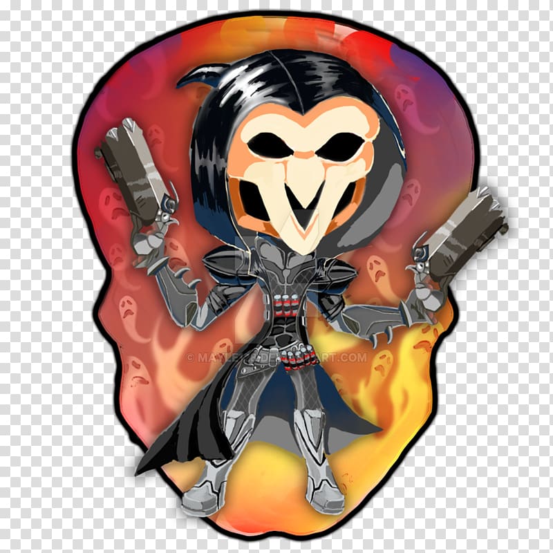 Cartoon Character, overwatch reaper artwork transparent background PNG clipart