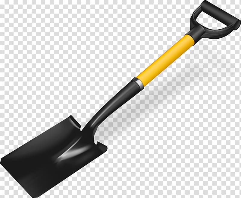 Shovel Handle Spade Gardening, Hand-painted shovels transparent background PNG clipart