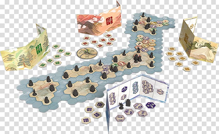 Samurai Tigris and Euphrates Board game Set, japanese samurai on horse transparent background PNG clipart