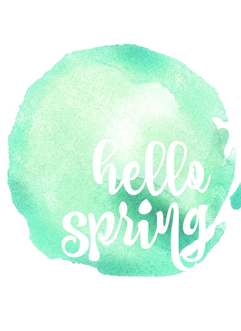 Watercolor painting Spring Drawing, hello transparent background PNG clipart