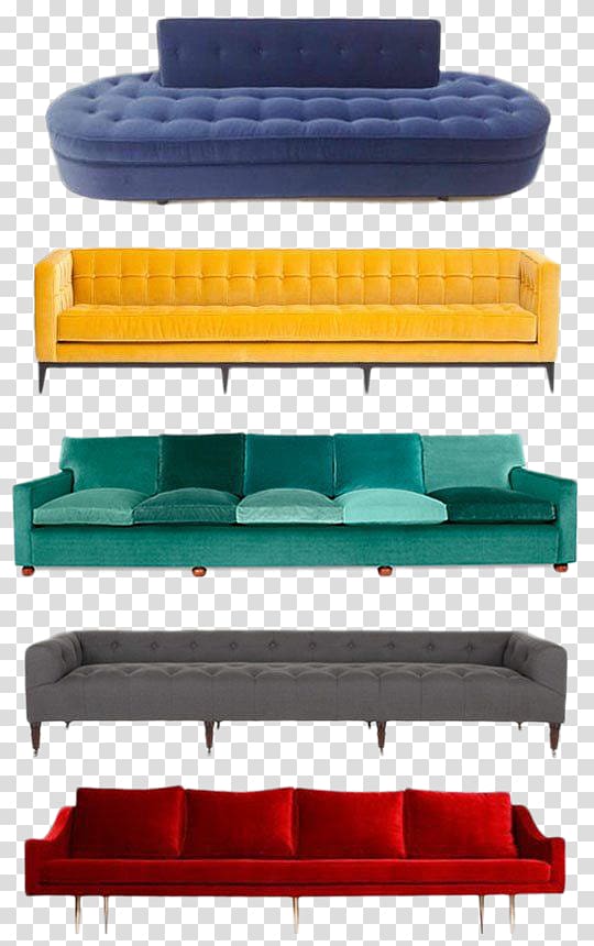 several couches illustration, Couch Living room Sofa bed Chair Chaise longue, sofa transparent background PNG clipart
