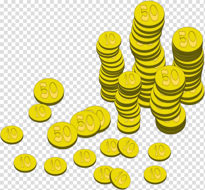 Gold coin Money , Finance Cartoon transparent background PNG clipart