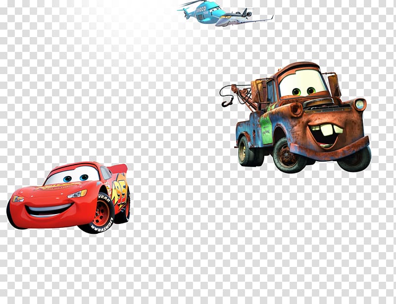 Lightning McQueen Mater Adhesive Partition wall Cars, car toys transparent background PNG clipart