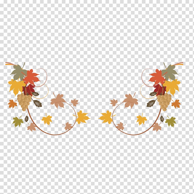 Autumn Decorative arts , Maple Leaf decoration transparent background PNG clipart