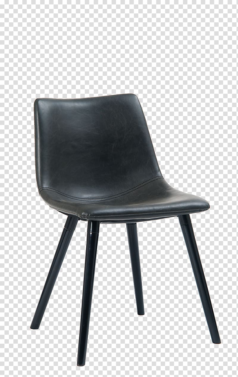 Chair Table JYSK Eetkamerstoel JONSTRUP grijs/eiken Black Metal, vinyl seats transparent background PNG clipart