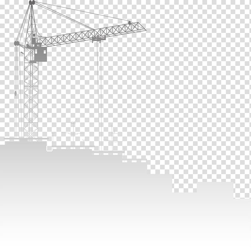Concrete Formwork Architectural engineering Beam, Gray site crane transparent background PNG clipart