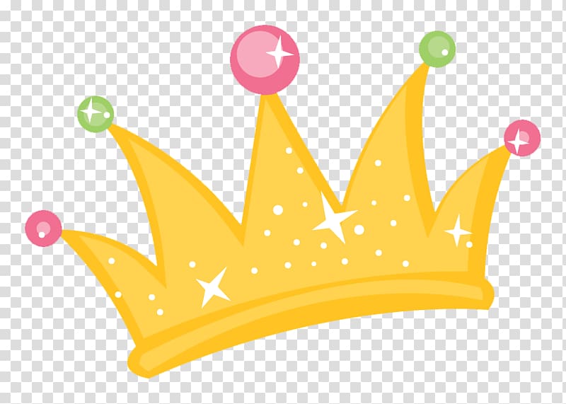 yellow cartoon crown transparent background PNG clipart