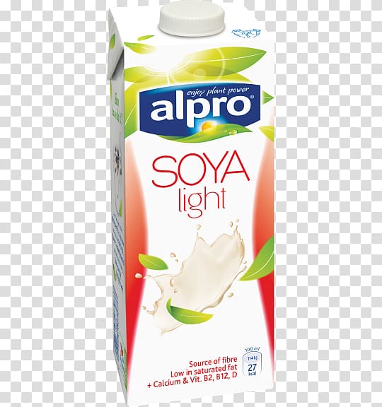 Soy milk Fizzy Drinks Alpro Soybean, Drink packaging transparent background PNG clipart