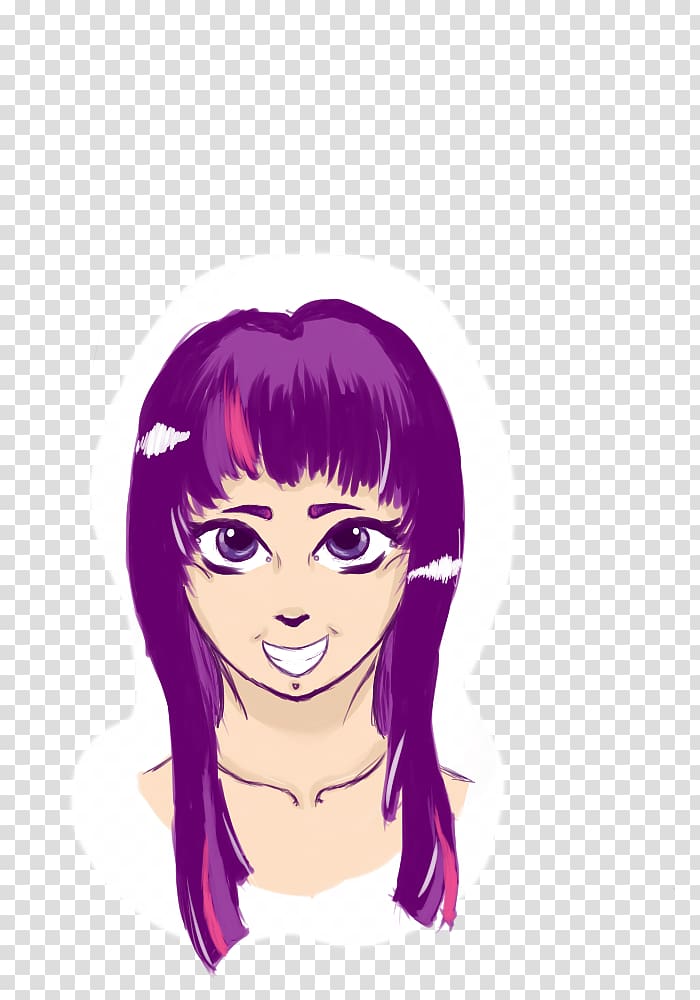 Black hair Eyebrow Long hair Hair coloring, human twilight sparkle transparent background PNG clipart