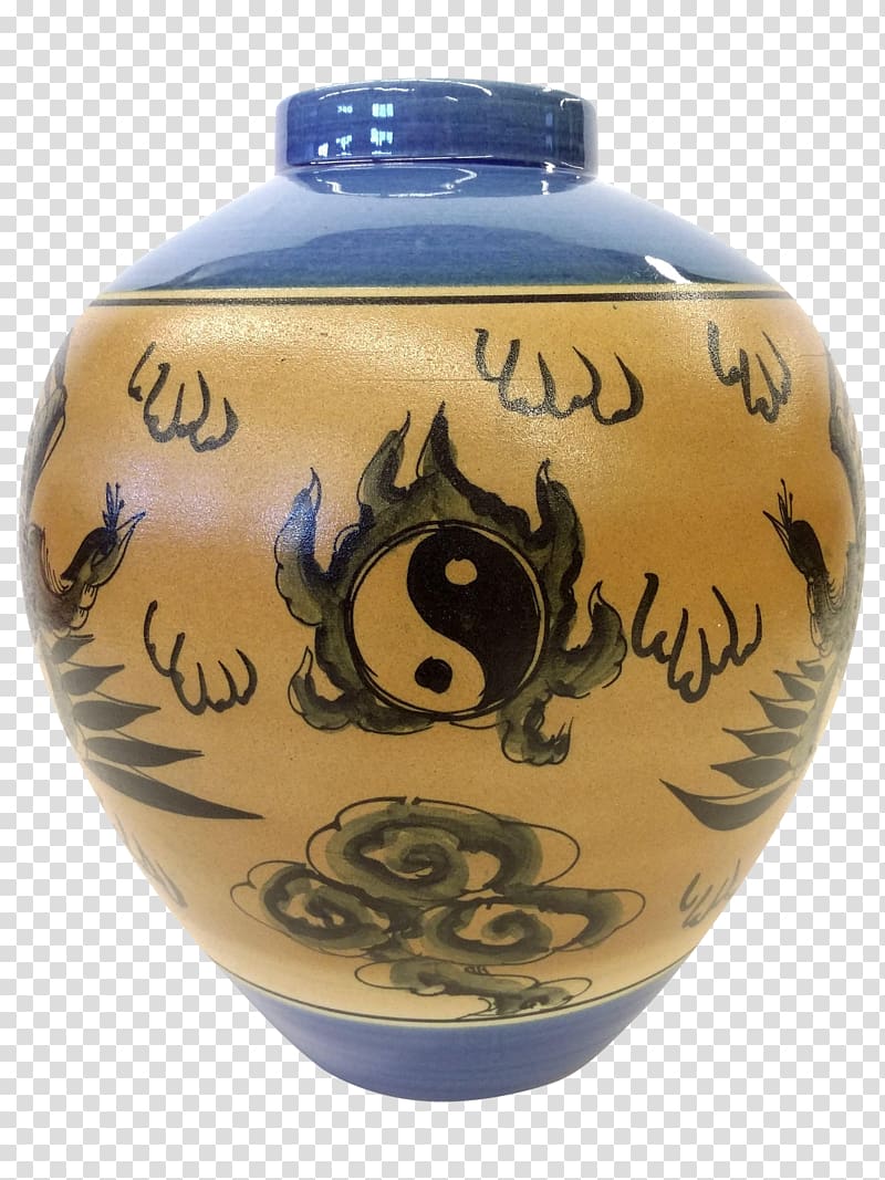 Ceramic Vase Cobalt blue Pottery Urn, vase transparent background PNG clipart