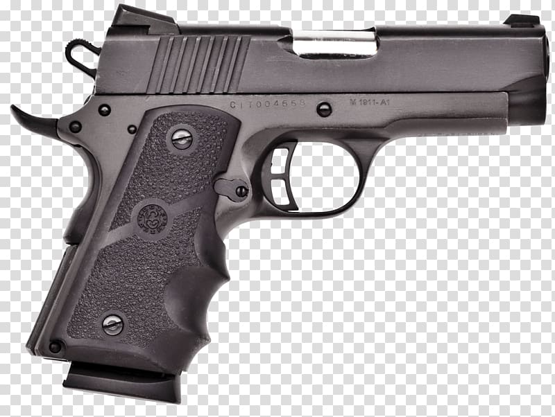 Taurus PT1911 M1911 pistol .45 ACP Firearm, pistol transparent background PNG clipart