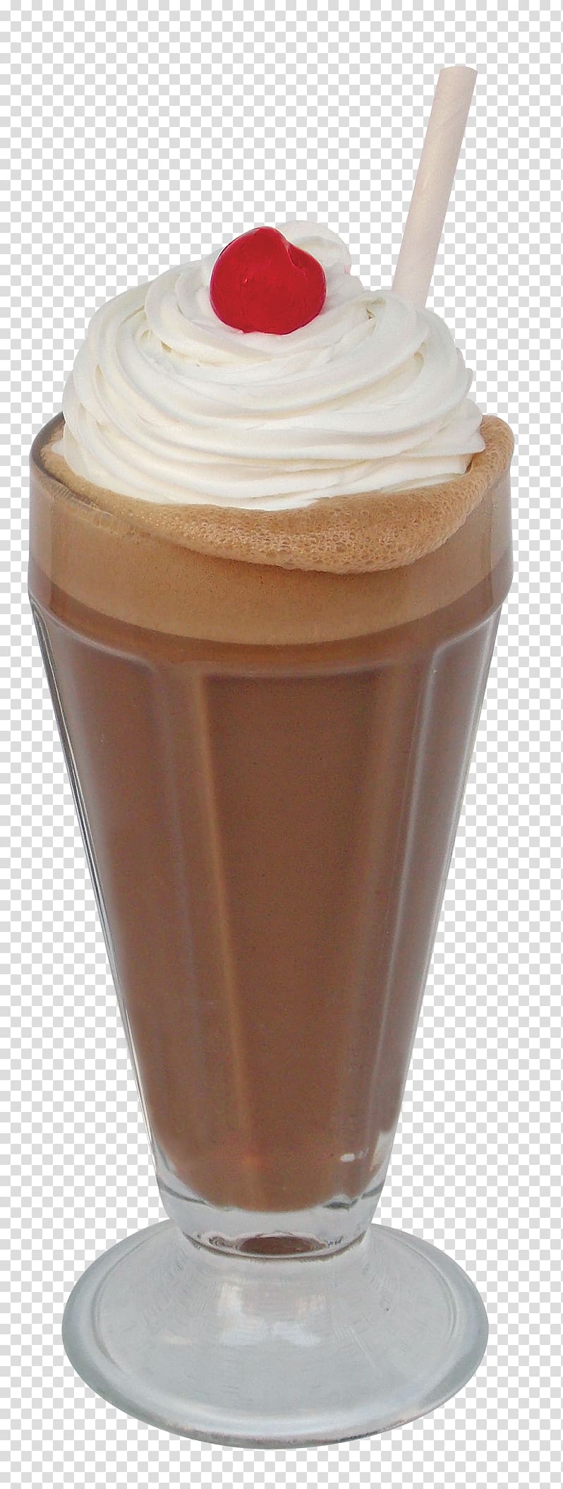 chocolate shake with cream top , Milkshake Malted milk Ice cream Sundae, Milkshake transparent background PNG clipart