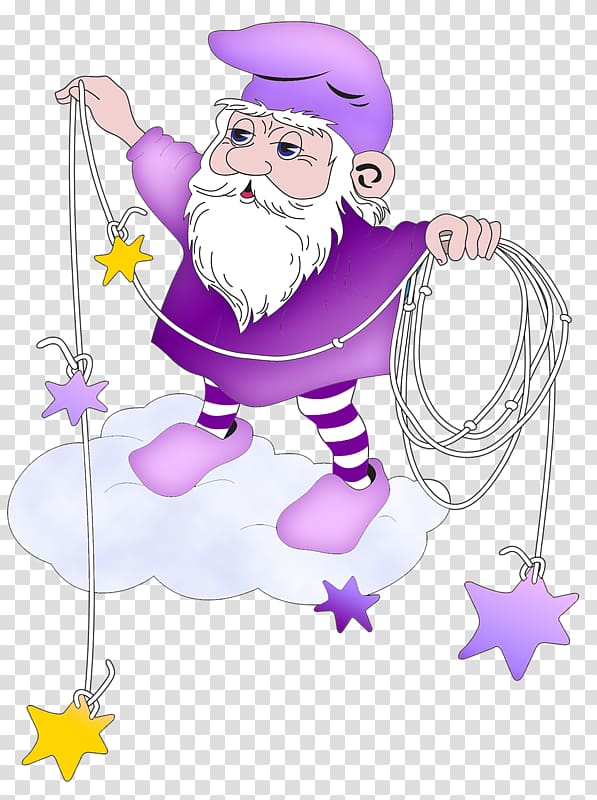 Gnome Santa Claus Afrikaans , Take the old man with a rope transparent background PNG clipart