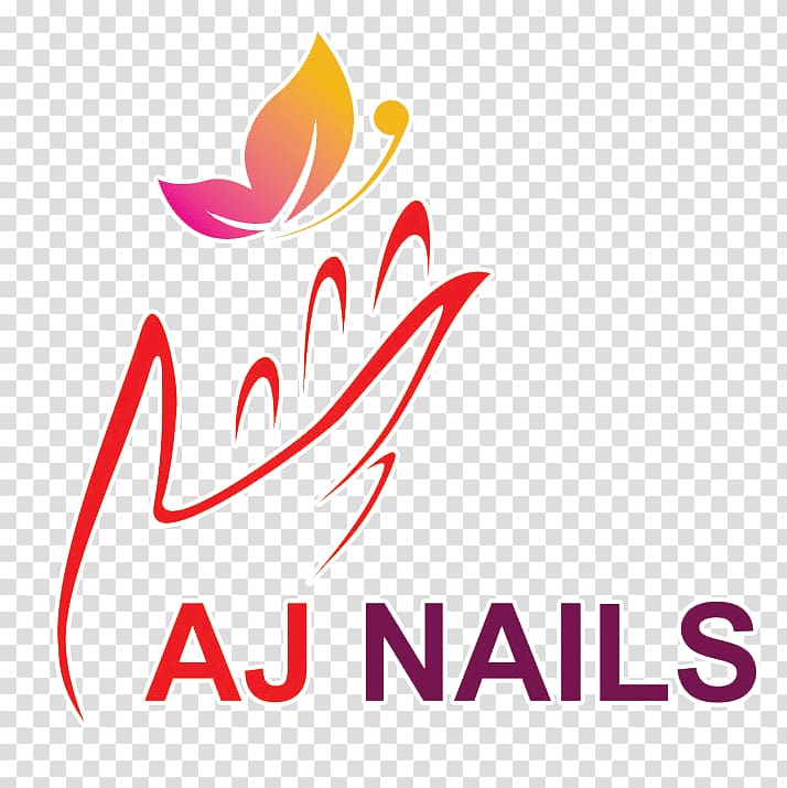 AJ Nails Logo Graphic design Beauty Parlour, Nail transparent background PNG clipart