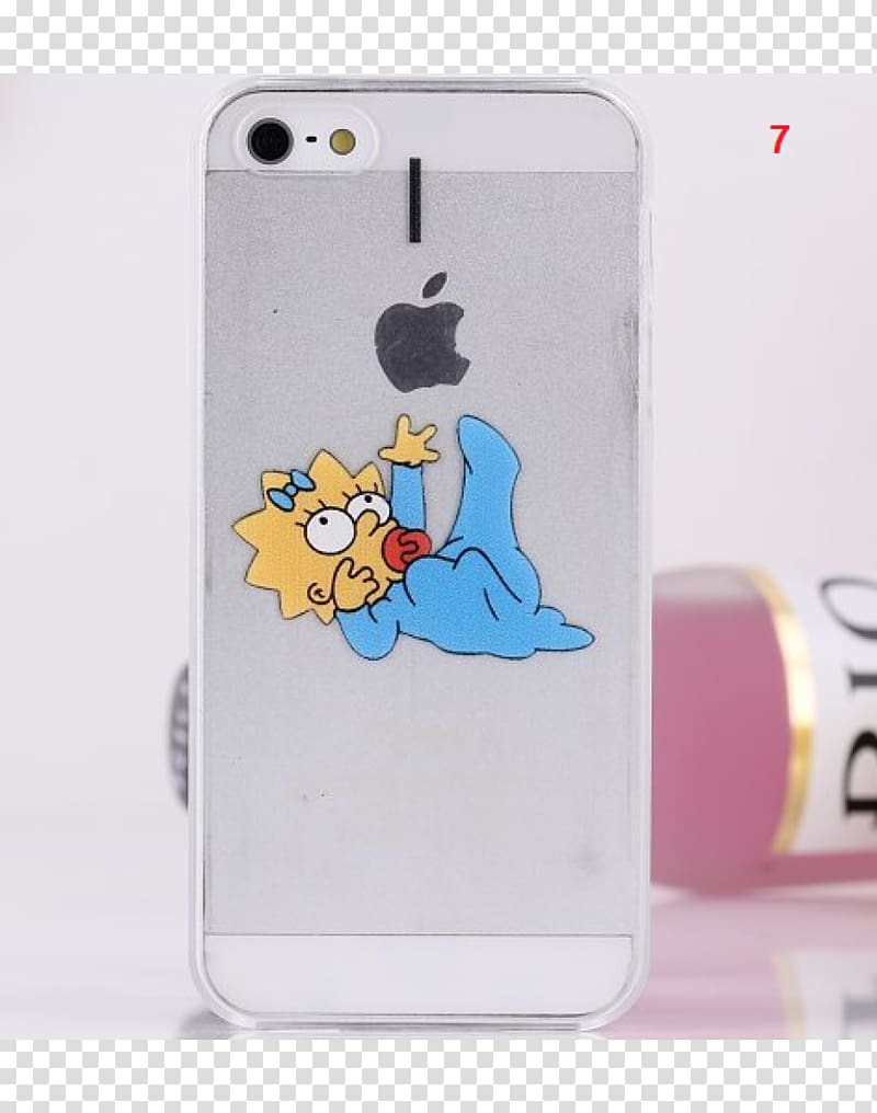 iPhone 6 iPhone 5s Maggie Simpson Homer Simpson, hone transparent background PNG clipart