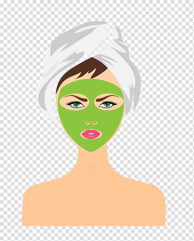 Skin care Facial Mask Face, manuka transparent background PNG clipart