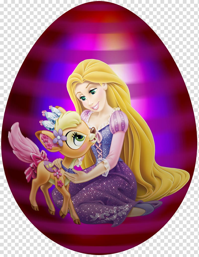 Disney Princess illustration, Rapunzel Belle Cinderella Fa Mulan Ariel, Kids Easter Egg Princess Rapunzel transparent background PNG clipart