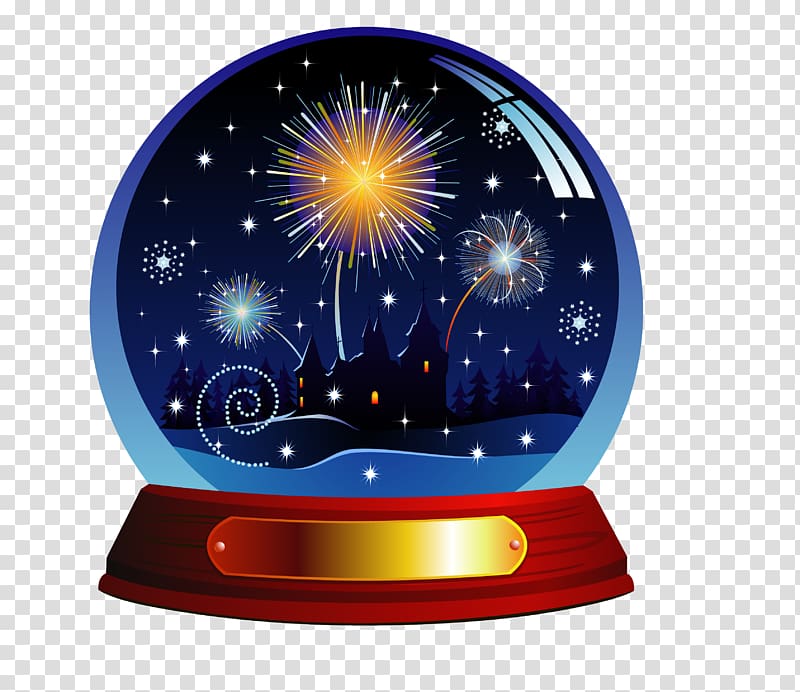 Santa Claus Snow globe , Crystal Ball transparent background PNG clipart