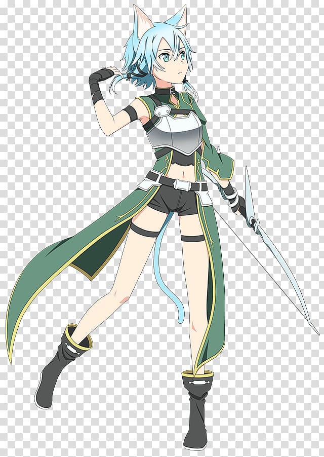 Sinon Anime Sword Art Online: Hollow Realization Kirito, Anime transparent background PNG clipart