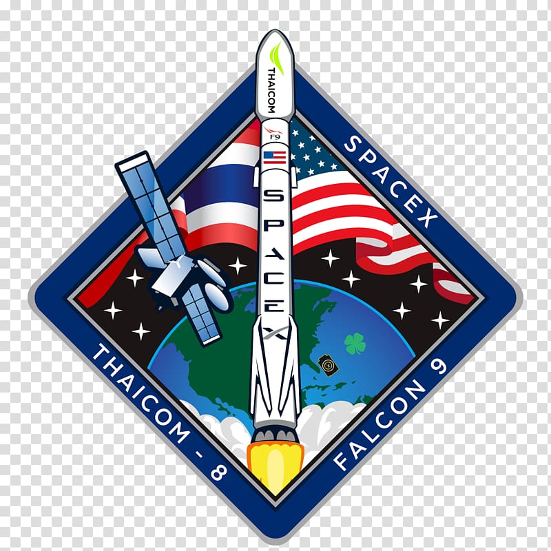 Cape Canaveral Air Force Station Falcon 9 Thaicom 8 SpaceX, patch transparent background PNG clipart