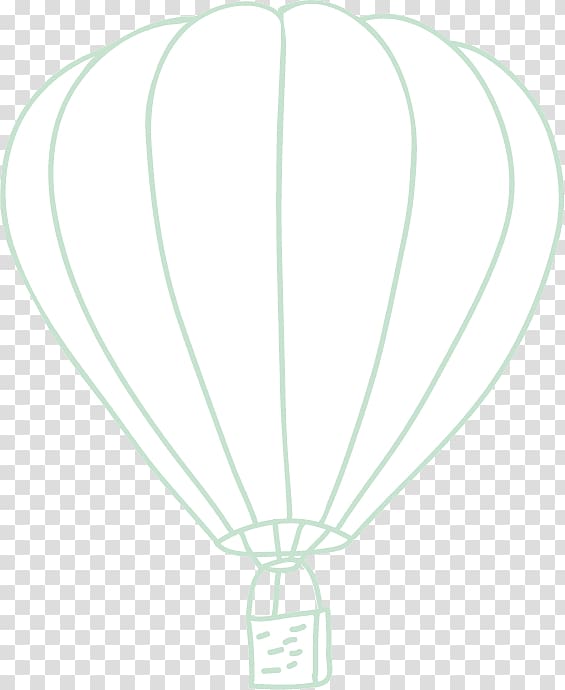 Hot air balloon Green, line drawing hot air balloon transparent background PNG clipart