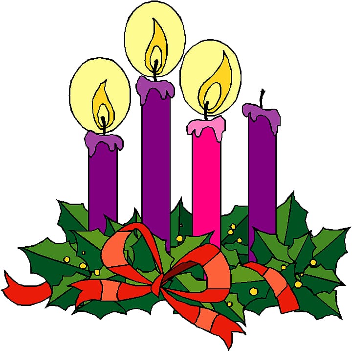 Advent Sunday Advent wreath Gaudete Sunday , Christmas Candles transparent background PNG clipart