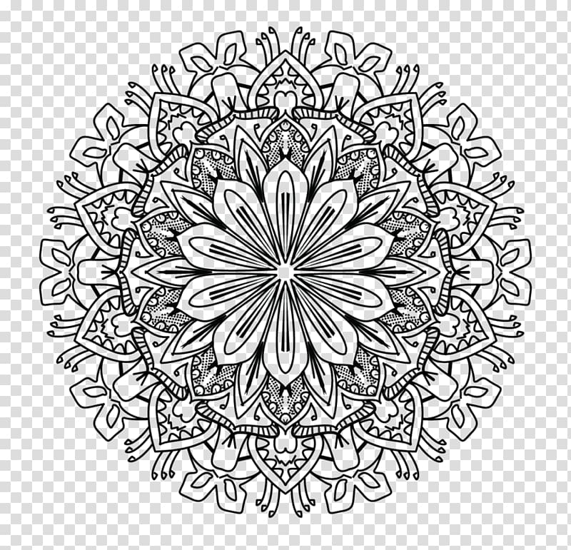 Mandala Coloring book Drawing Adult Meditation, others transparent background PNG clipart
