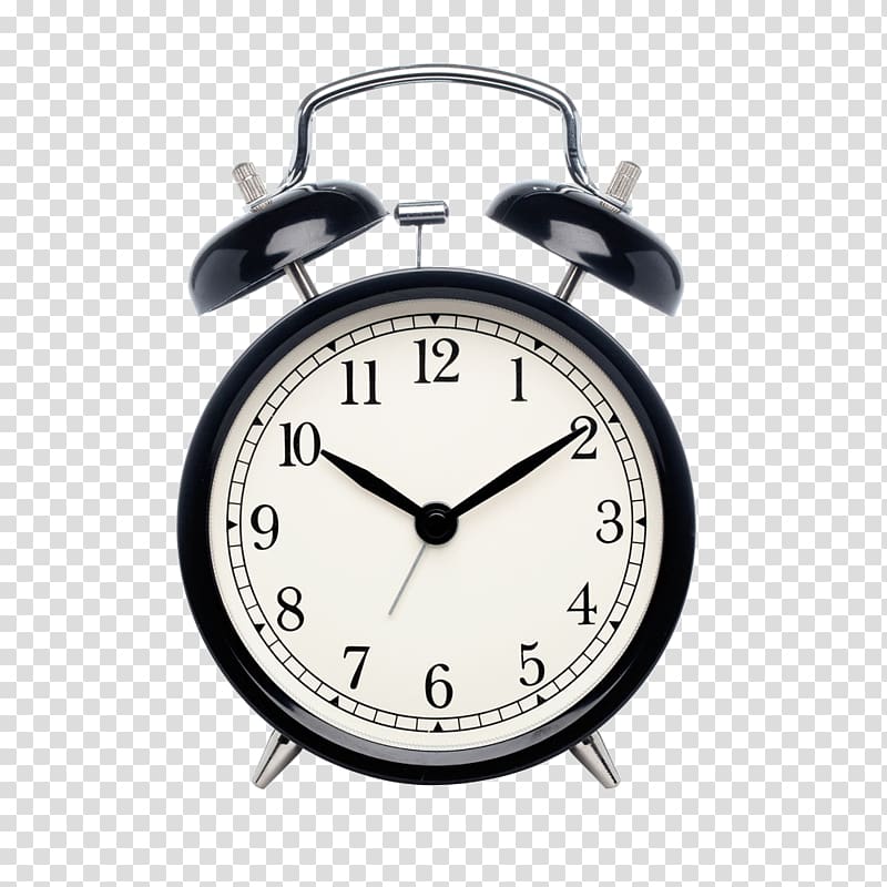 Nightstand Alarm clock , Black alarm clock transparent background PNG clipart