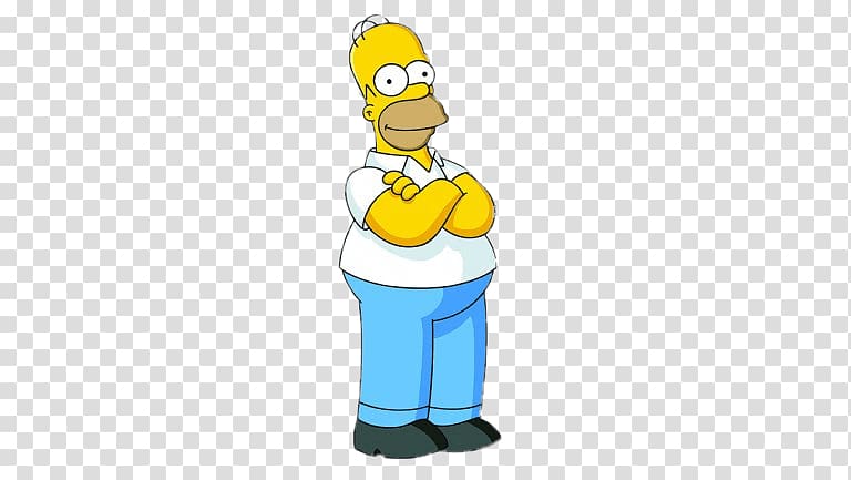 Homer of The Simpsons crossing his arms illustration, Homer Simpson Arms Crossed transparent background PNG clipart