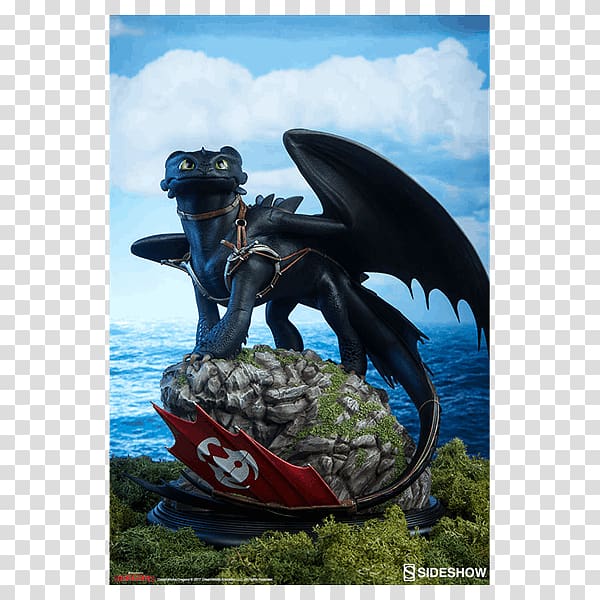 Toothless Sideshow Collectibles How to Train Your Dragon Statue DreamWorks Animation, toothless transparent background PNG clipart