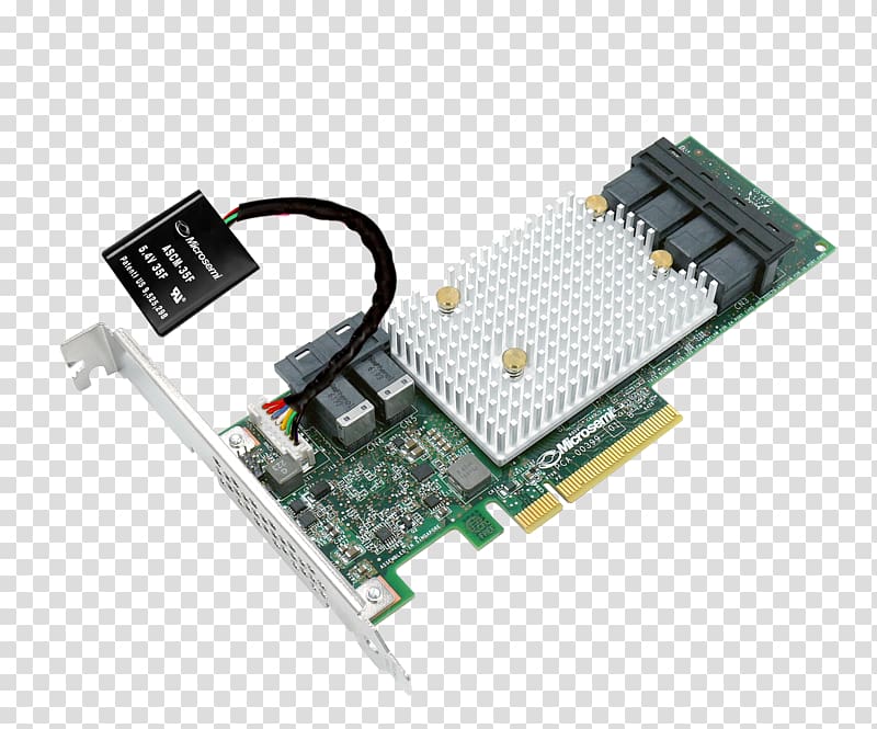 Serial Attached SCSI RAID Adaptec Serial ATA Controller, Semiintegrated Pos transparent background PNG clipart