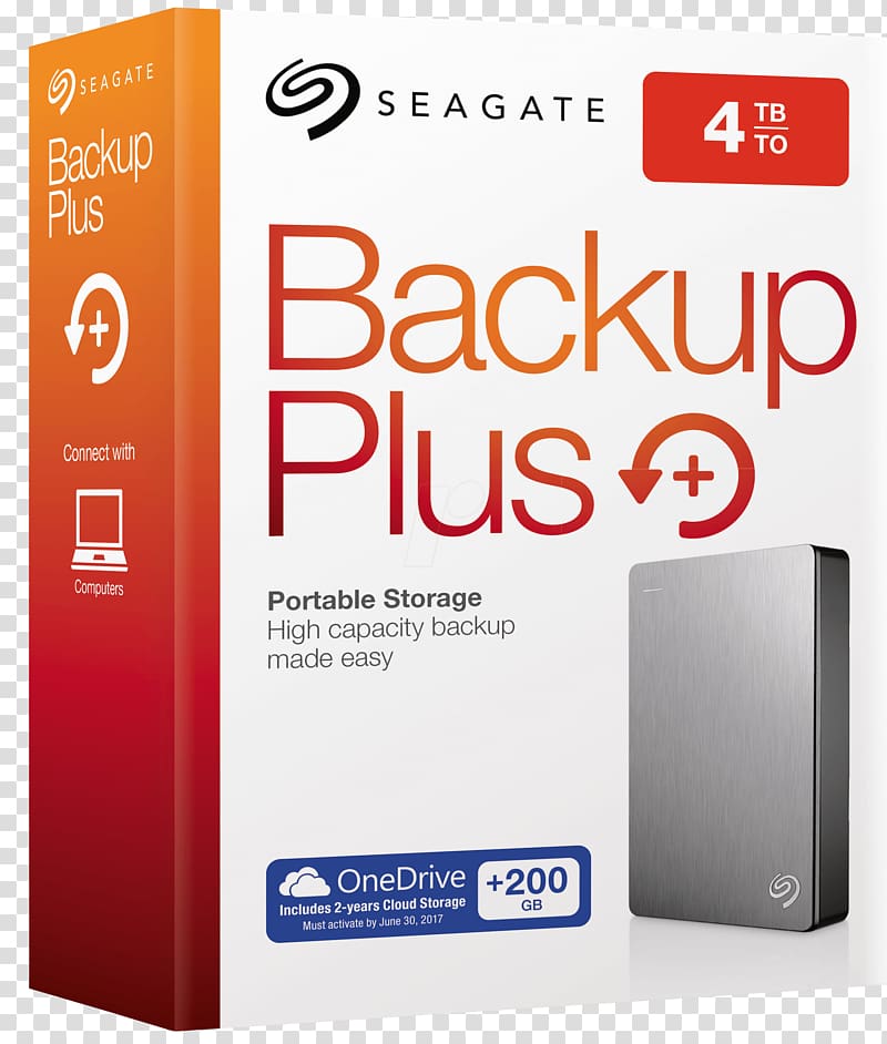 Seagate Backup Plus Portable Seagate Backup Plus Slim Portable Hard Drives Disco duro portátil Terabyte, seagate backup plus hub transparent background PNG clipart