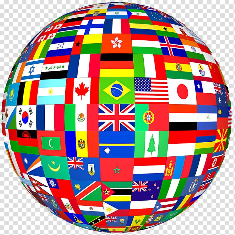 round world flag , Flags of the World Globe World Flag, country transparent background PNG clipart
