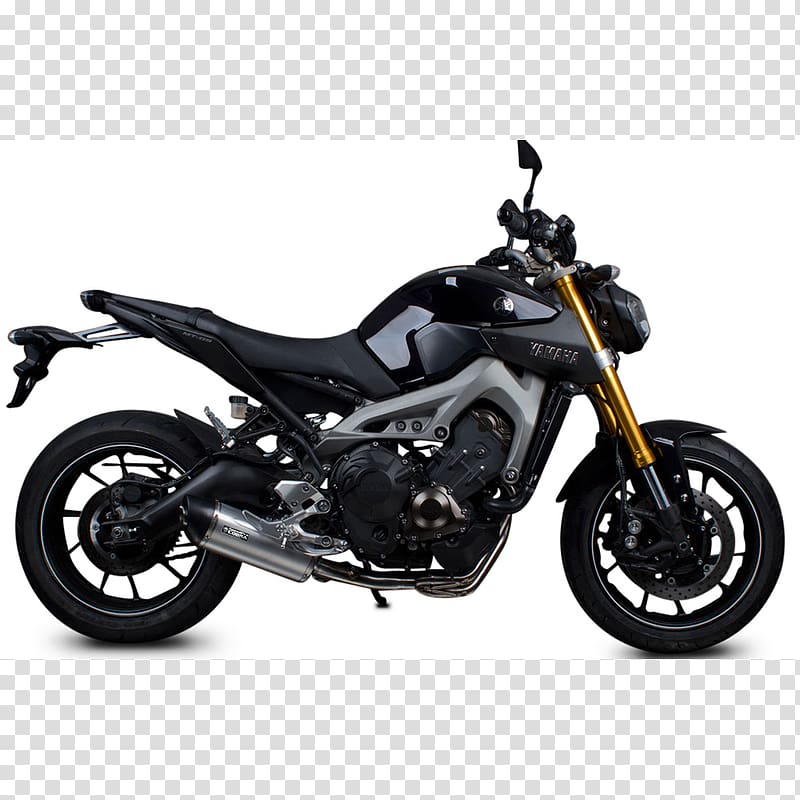 Exhaust system Yamaha Motor Company Yamaha Tracer 900 Yamaha FZ16 Yamaha FZ-09, motorcycle transparent background PNG clipart