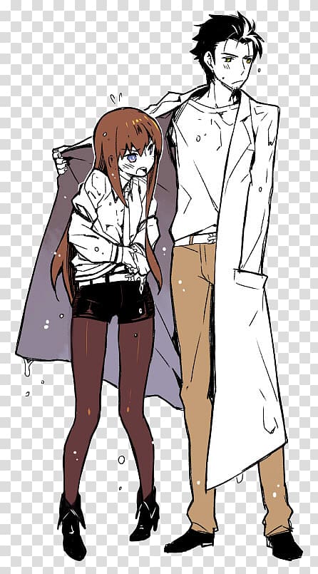 Rintarou Okabe Steins;Gate Kurisu Makise Mayuri Shiina Anime, Anime transparent background PNG clipart