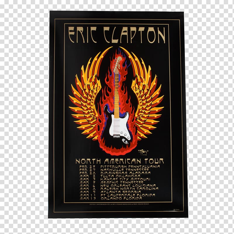 Poster Capitol Theatre Concert tour Music, eric clapton 1993 transparent background PNG clipart