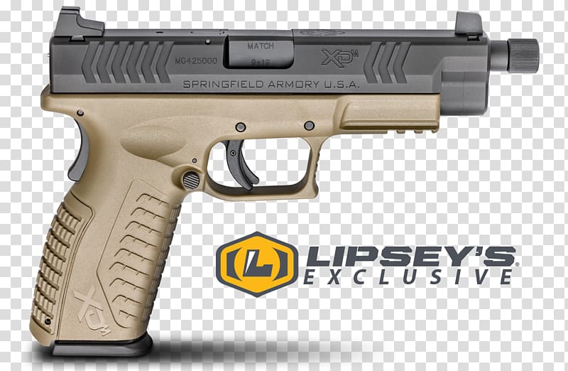 Springfield Armory XDM HS2000 Firearm Pistol, Handgun transparent background PNG clipart