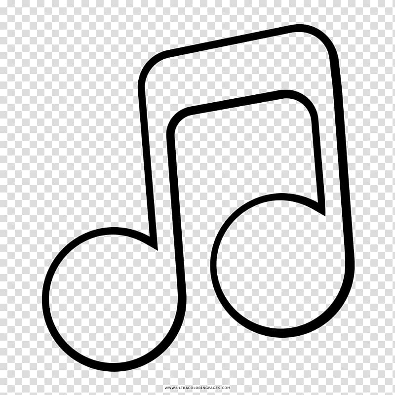 Drawing Musical note Coloring book, musical note transparent background PNG clipart